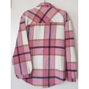 Brushed poly/cotton, over-sized shirt, size M